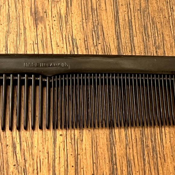 New Hair Comb WWII Original British Army Issued Black Stamped: Made In Canada 7" - Picture 3 of 9